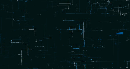 Abstract digital network data background, 3D rendering