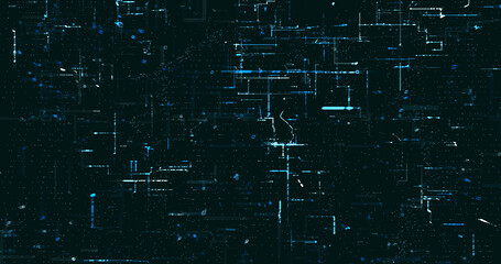 Abstract digital network data background, 3D rendering