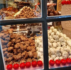 escaparate de chocolate belga