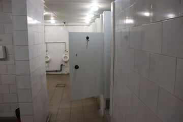 public toilet in Belarus at bus station
