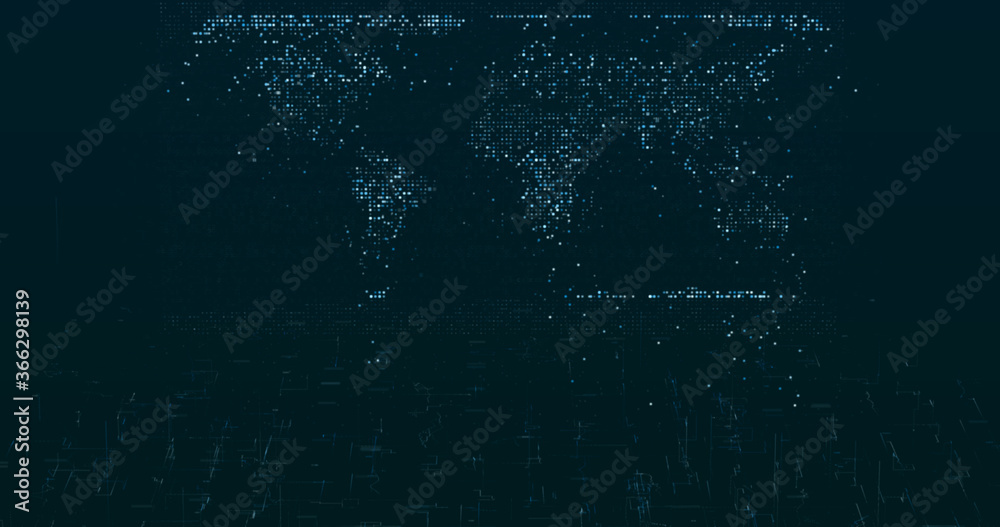 Wall mural abstract digital network data background, 3d rendering