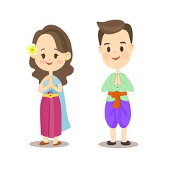 Cartoon Thai Costume 