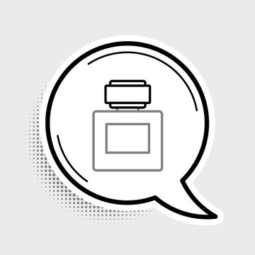 recommend clip art: Line Aftershave icon isolated on grey background. Cologne spray icon. Male perfume bottle. Colorful outline concept. Vector.