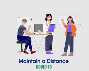 the concept of Covid social networking 19