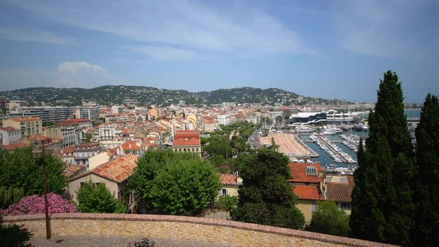 Aerial view over the City of Cannes - travel photography