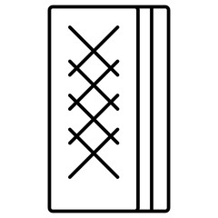 Wafer snack outline style