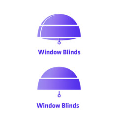 Vector illustration of window blinds
