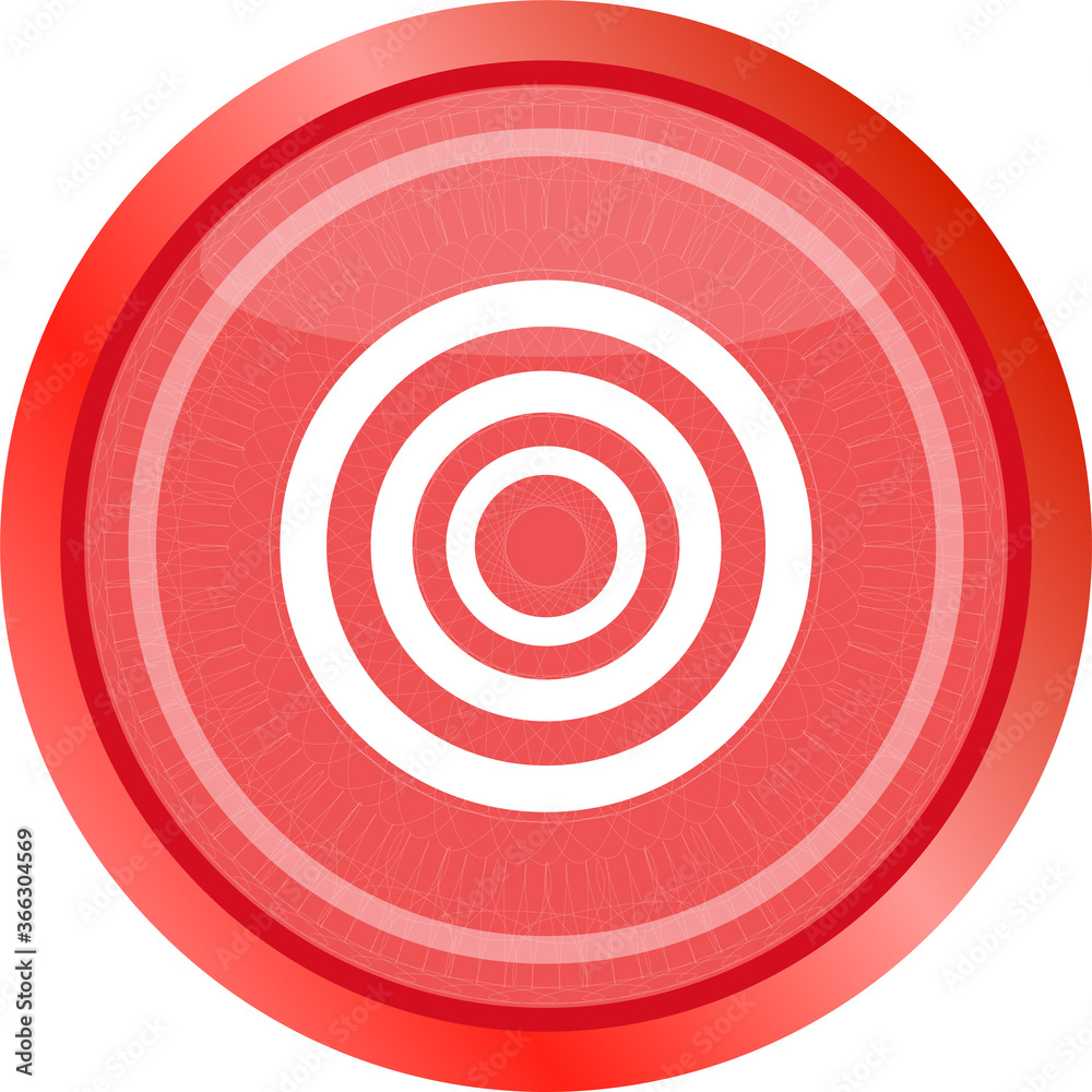 Poster target sign icon. pointer symbol. modern ui website button