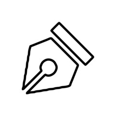 vector illusion icon of  Pen Outline