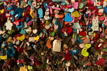 Pile of colorful locks