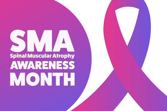 August is Spinal Muscular Atrophy Awareness Month concept. Template for background, banner, card, poster with text inscription. Vector EPS10 illustration.