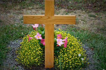 friedhof, grabdekoration