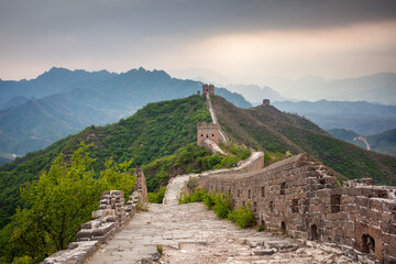 Fototapeta na wymiar Great Wall of China in spring