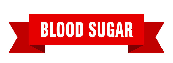 blood sugar ribbon. blood sugar paper band banner sign