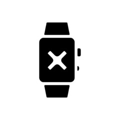 vector illusion icon of glyph Smart Watch