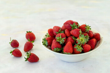 strawberry on a white background