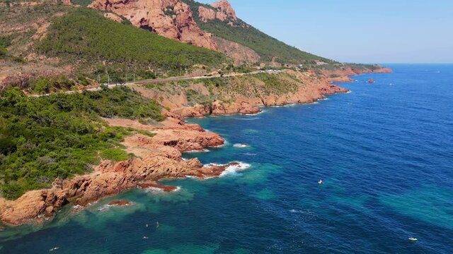 The wonderful Cote D Azur at Cap Roux at the south coast of France - travel photography
