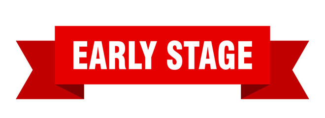 early stage ribbon. early stage paper band banner sign