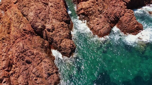 The wonderful Cote D Azur at Cap Roux at the south coast of France - travel photography