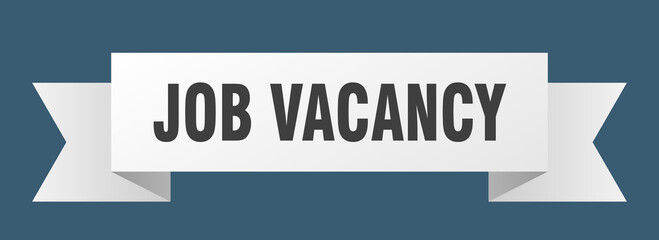 job vacancy ribbon. job vacancy paper band banner sign