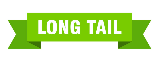 long tail ribbon. long tail paper band banner sign