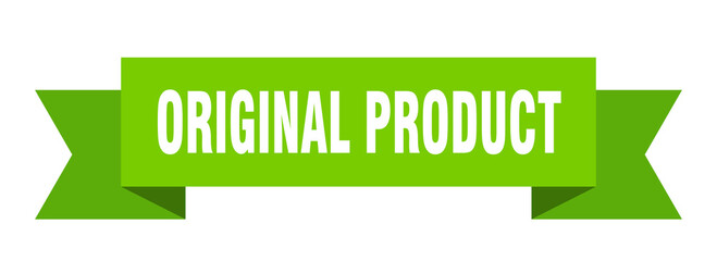 original product ribbon. original product paper band banner sign