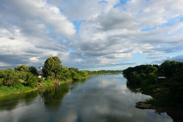 Tha Chumphon bridge, Photharam, Ratchaburi Province, Thailand