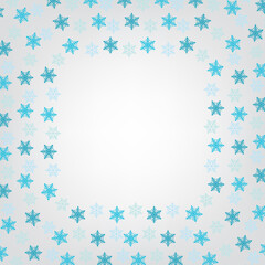 winter, christmas snowflake background- vector illustration