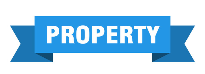 property ribbon. property paper band banner sign