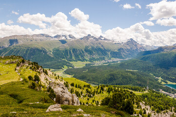 Corviglia, Oberengadin, Pontresina, Stazerwald, Muottas Muragl, Piz Muragl, Schafberg, Alp...