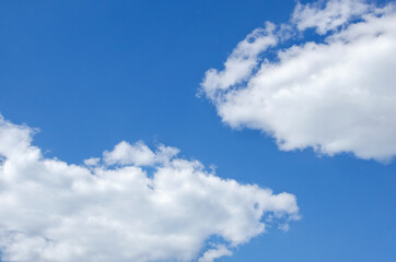 Beautiful clouds with blue sky background.