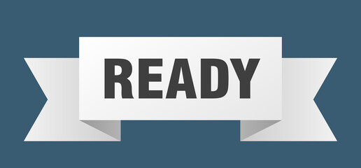 ready ribbon. ready paper band banner sign