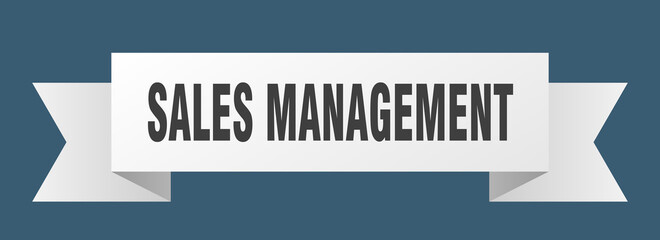 sales management ribbon. sales management paper band banner sign