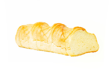 
Sliced ​​loaf isolated on white background