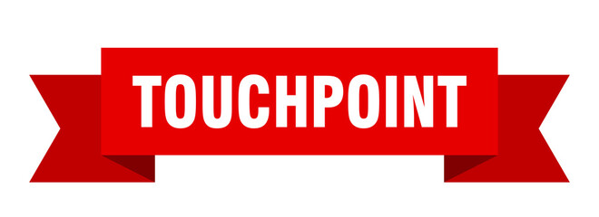 touchpoint ribbon. touchpoint paper band banner sign
