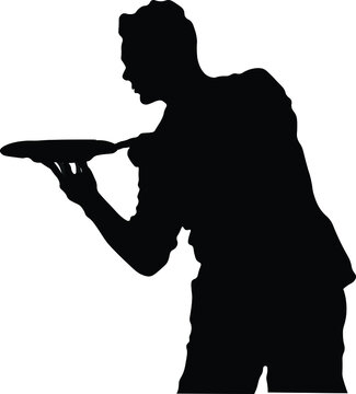 recommend clip art: chef, waiter, restaurant, kitchen, black silhouette.