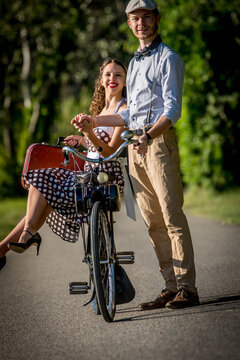 couple amoureux en solex