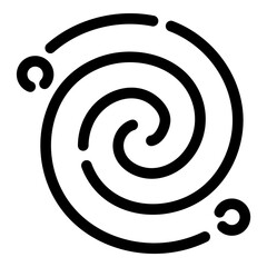 Collapsar Flat Icon Isolated On White Background