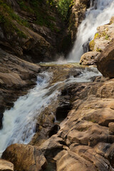 waterfall in the mountains