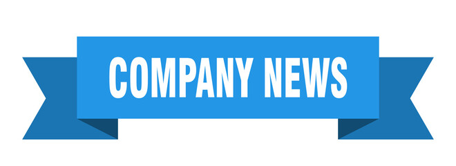 company news ribbon. company news paper band banner sign