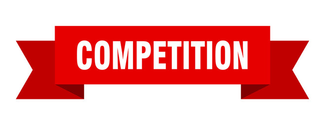 competition ribbon. competition paper band banner sign