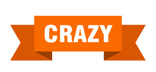 crazy ribbon. crazy paper band banner sign