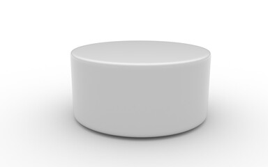3d cylinder on white background