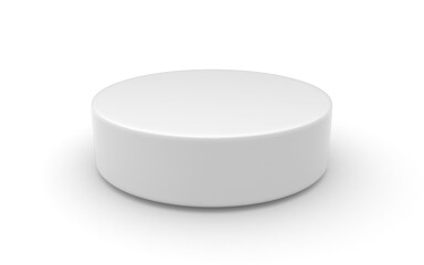 3d cylinder on white background