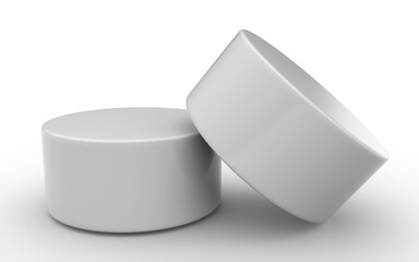 3d cylinder on white background