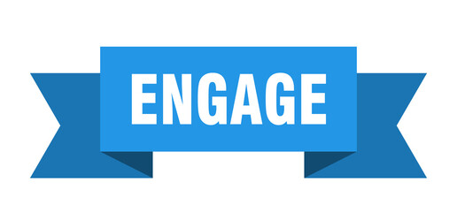 engage ribbon. engage paper band banner sign