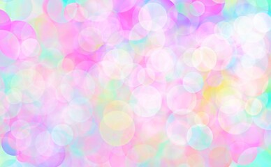 Soft colorful abstract background. Blurred, magic, neon, bubbles. 