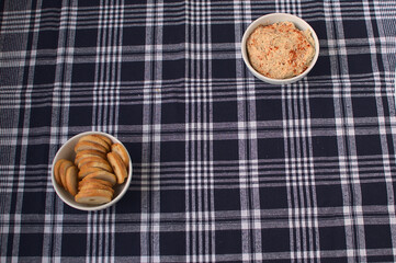 Black olive hummus to dip