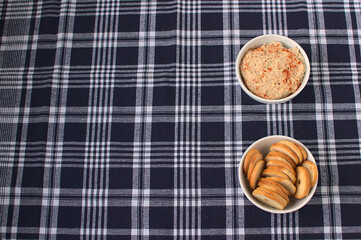 Black olive hummus to dip