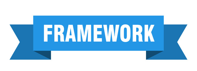 framework ribbon. framework paper band banner sign